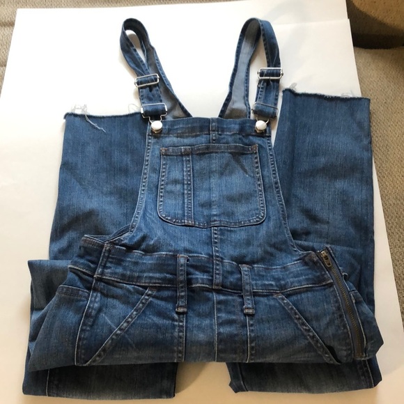 Madewell Kemp Mid Wash Skinny Overall Jeans - Picture 4 of 9